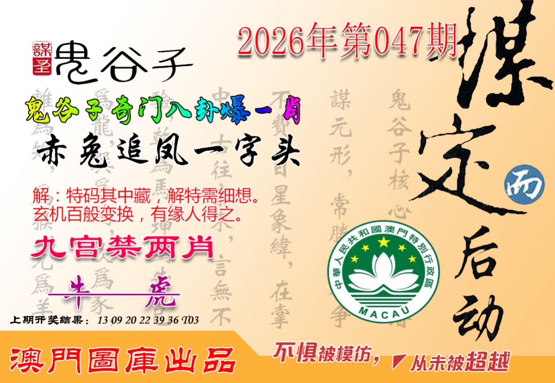 047期鬼谷子爆一肖[图]