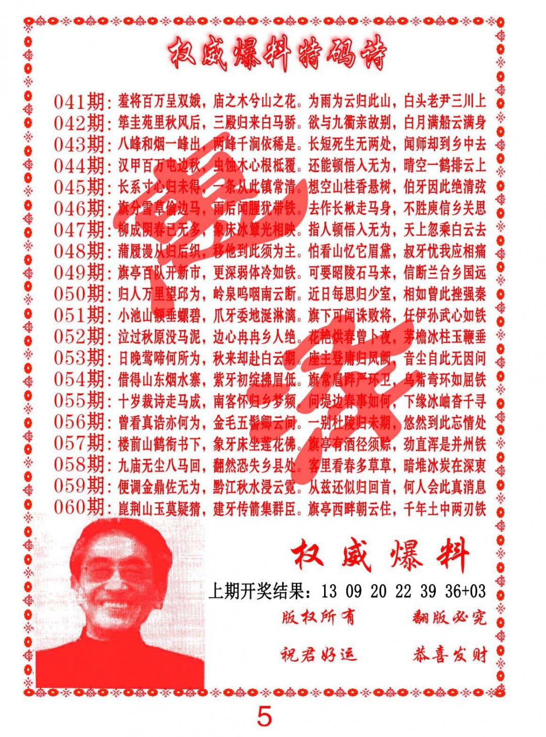 047期权威爆料特码诗[图]