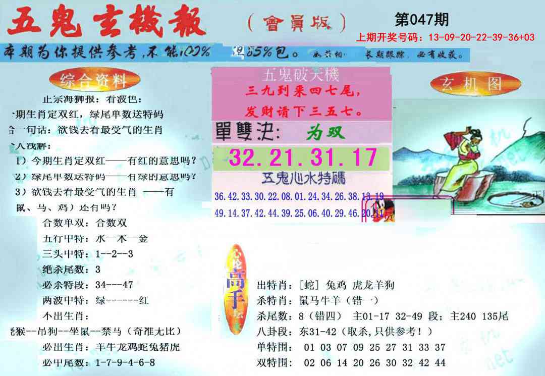 047期新五鬼玄机[图]