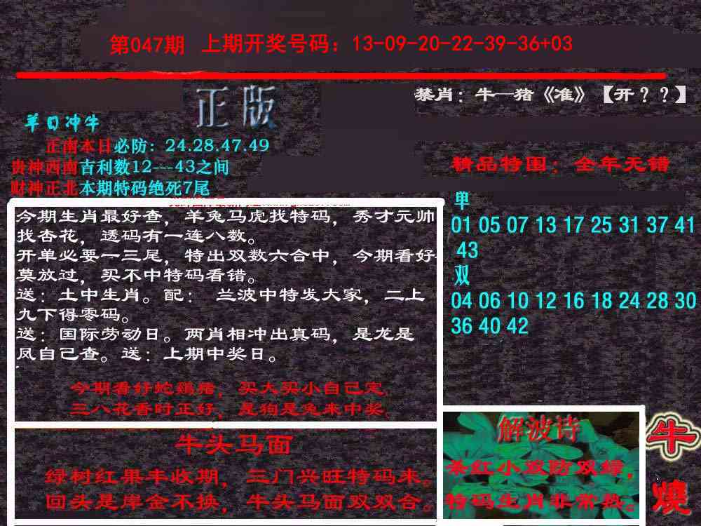 047期新港内幕[图]