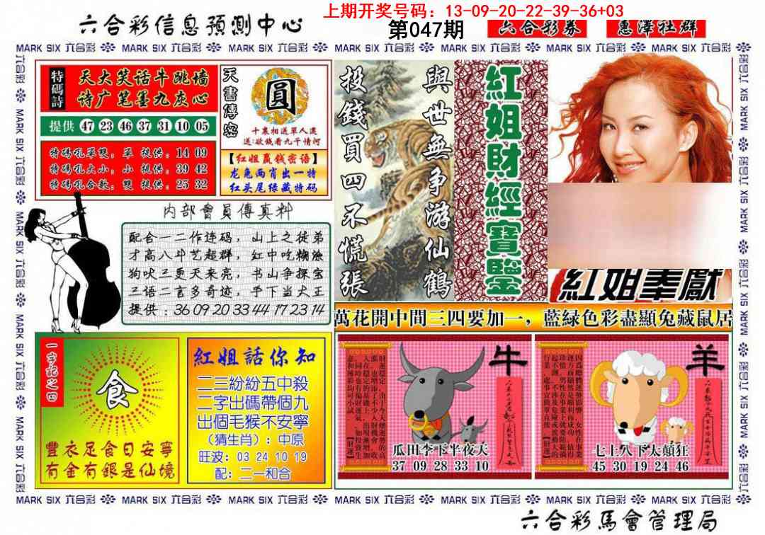 047期红姐财经宝鉴[图]