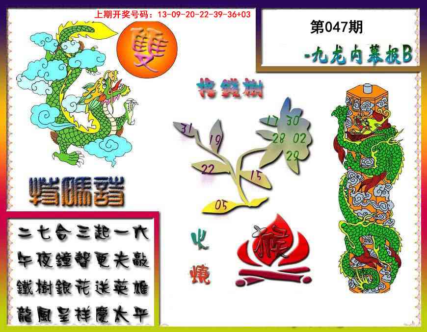 047期九龙内幕特肖图a[图]