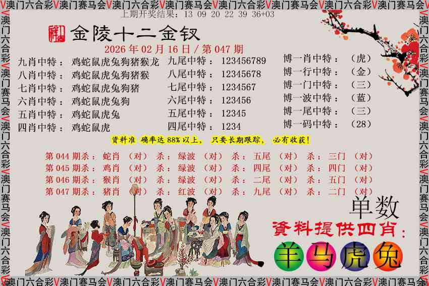 047期金陵十二金钗[图]