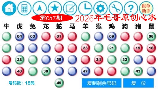 047期毛哥心水[图]