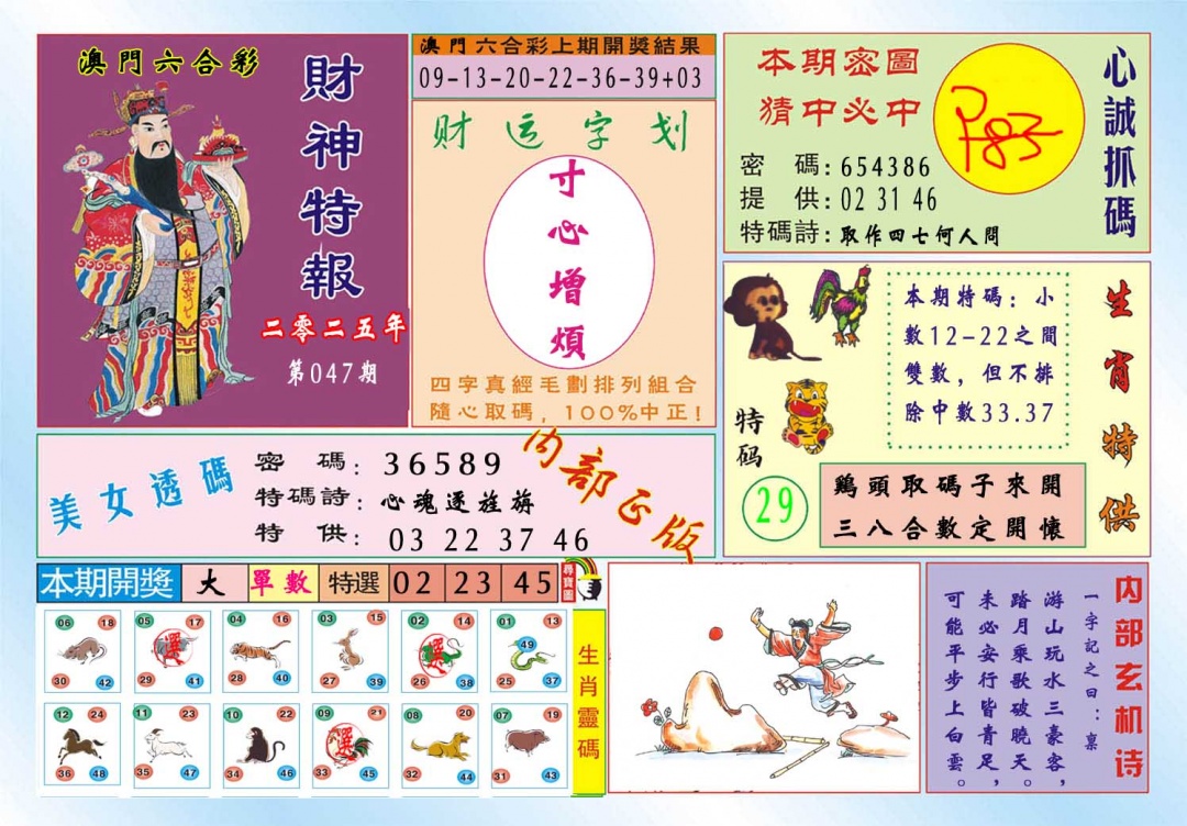 047期财神特报[图]