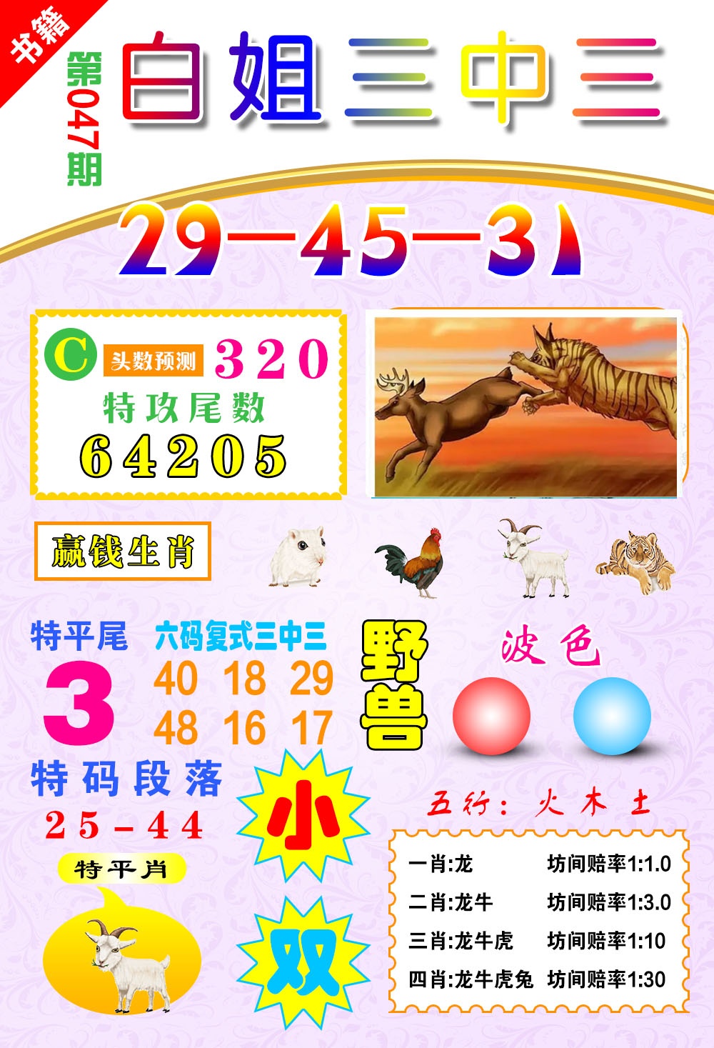 047期澳门白姐锦囊[图]