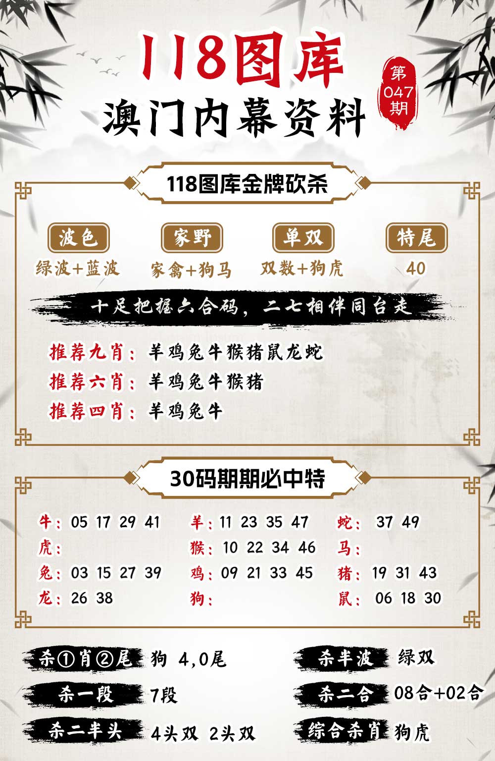 047期118内幕资料[图]