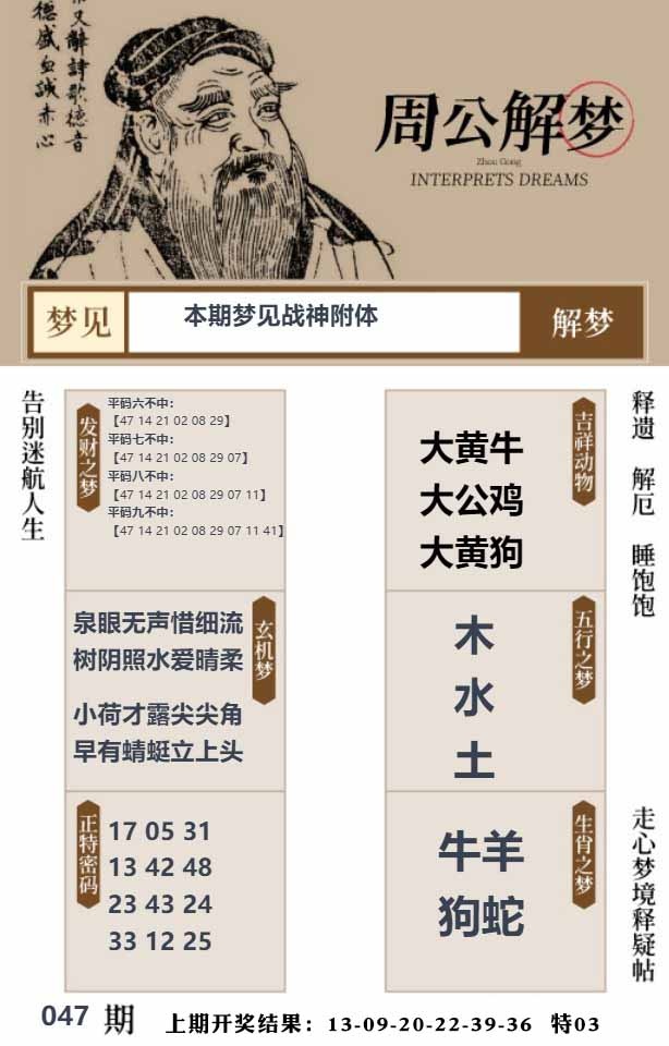 047期周公解梦贴[图]