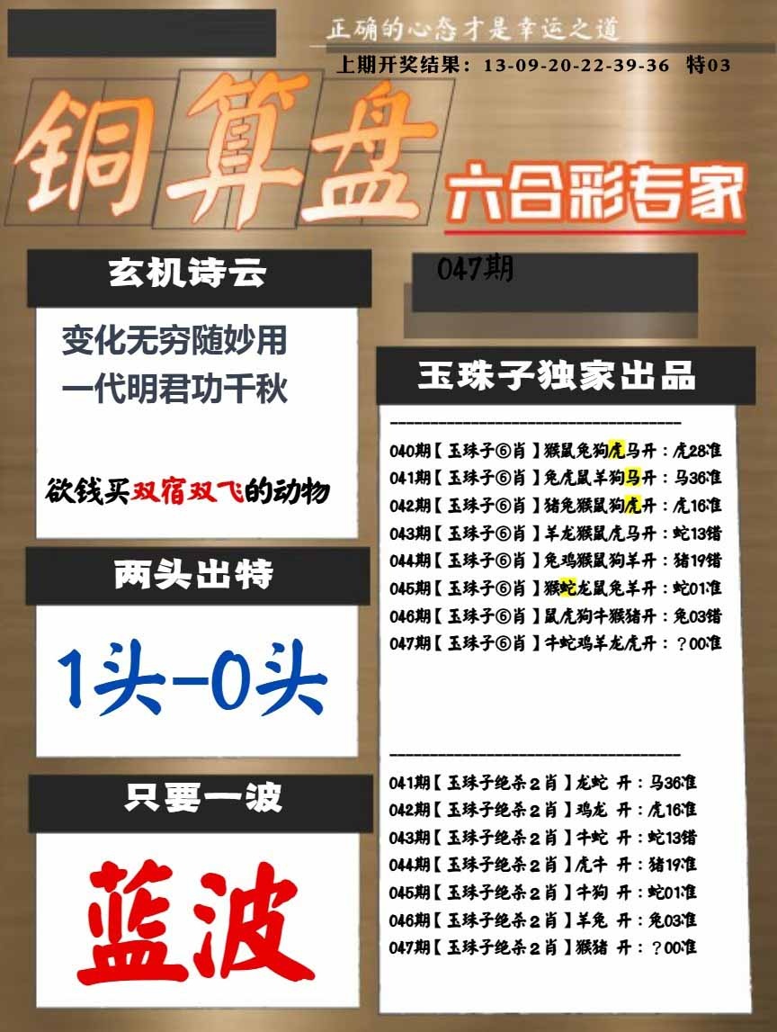 047期白小姐心水[图]